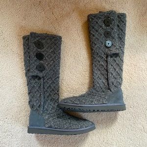 Ugg Classic Cardy Button Detailed Knit Boots